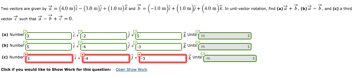 Solved Two Vectors Are Given By A 4 0 M ỉ 3 0 M 1 Chegg Com