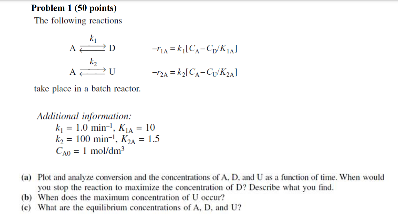 Solved Please answer the chemical engineering problem | Chegg.com