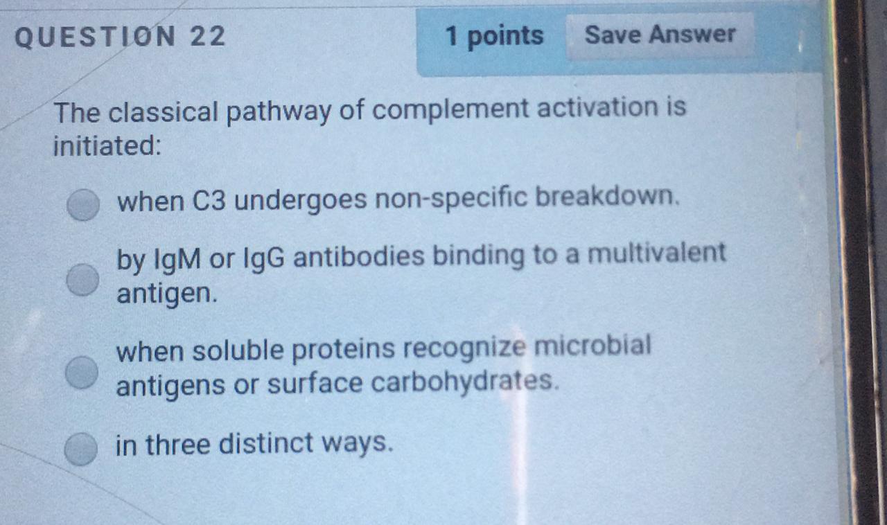 Solved QUESTION 22 1 points Save Answer The classical | Chegg.com