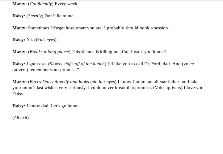this is grade 12 English I need a dialog and I will | Chegg.com
