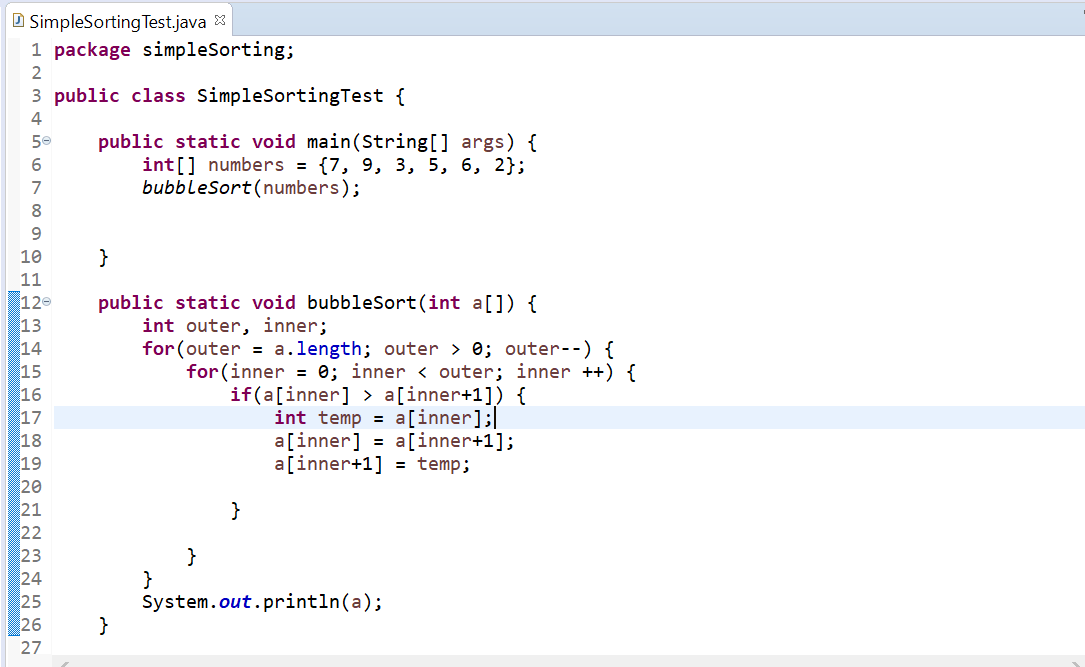 Solved i tried bubble sort method but it's not working for | Chegg.com