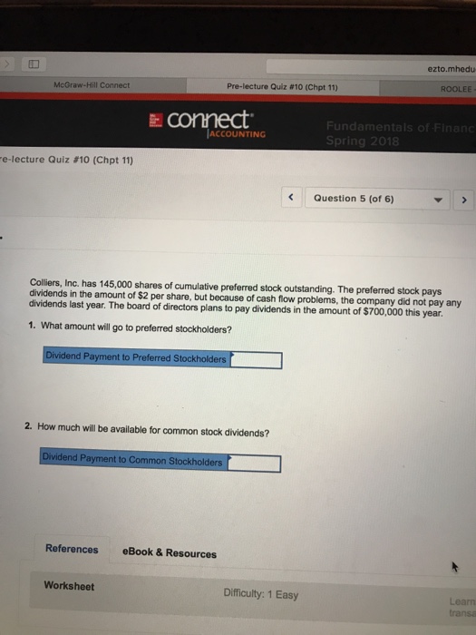 Mcgraw Hill Connect Accounting Answers