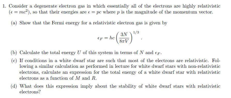 Solved 1. Consider a degenerate electron gas in which | Chegg.com