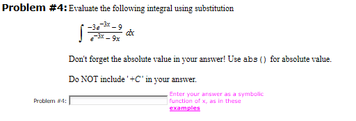 Solved Problem #4: Evaluate The Following Integral Using | Chegg.com