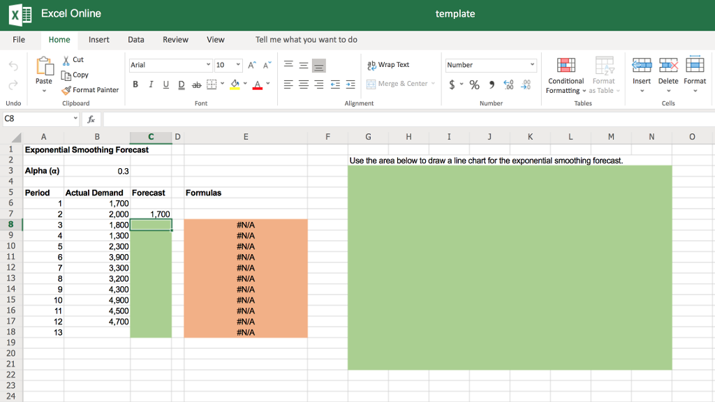 Solved Excel Online Structured Activity: Exponential | Chegg.com