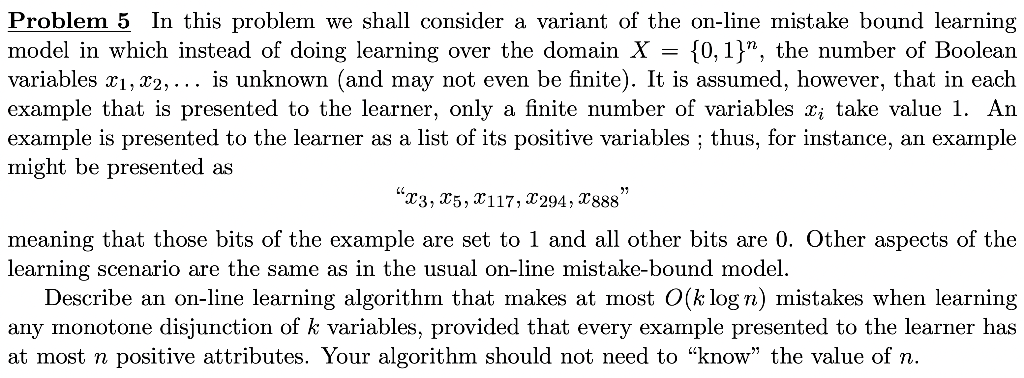 Problem 5 In this problem we shall consider a variant | Chegg.com