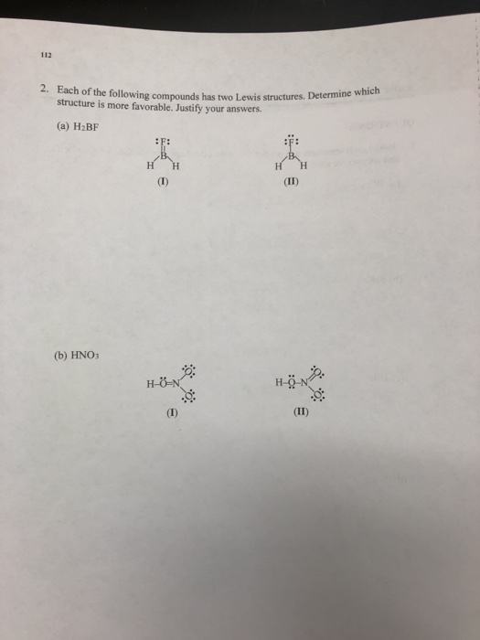 Solved Experiment 10 Lewis Structures and Molecular Geometry | Chegg.com