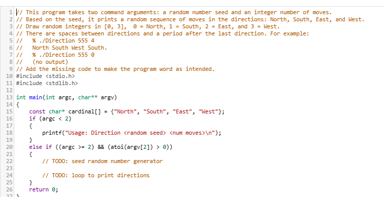Solved 1 \/ This program takes two command arguments: a | Chegg.com