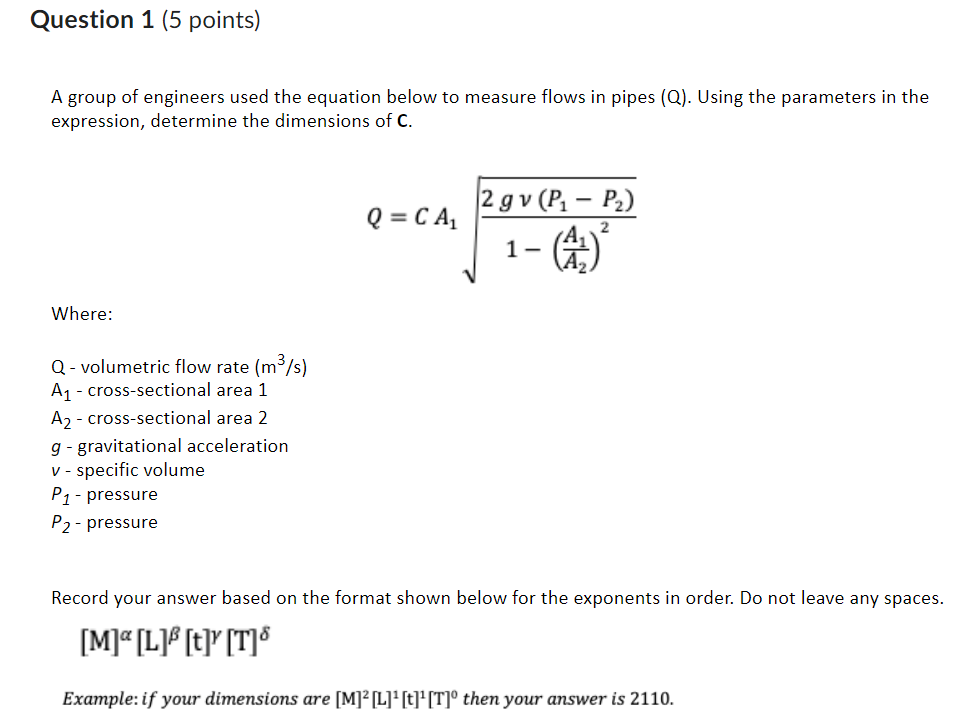 Solved A group of engineers used the equation below to
