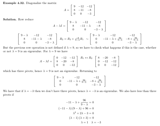 Solved I need some help to find the eigenvalues for this Chegg