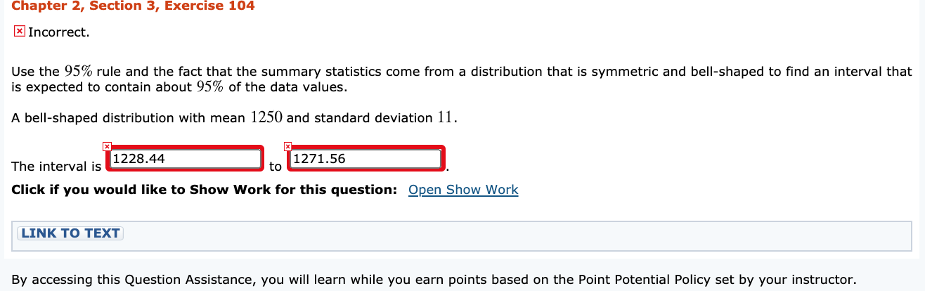 Solved Chapter 2 Section 3 Exercise 104 X Incorrect Us Chegg Com