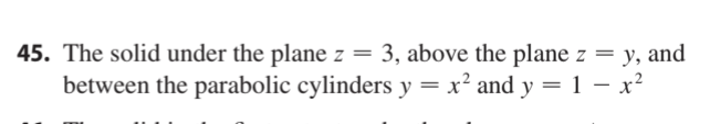 Solved The solid under the plane z=3, ﻿above the plane z=y, | Chegg.com