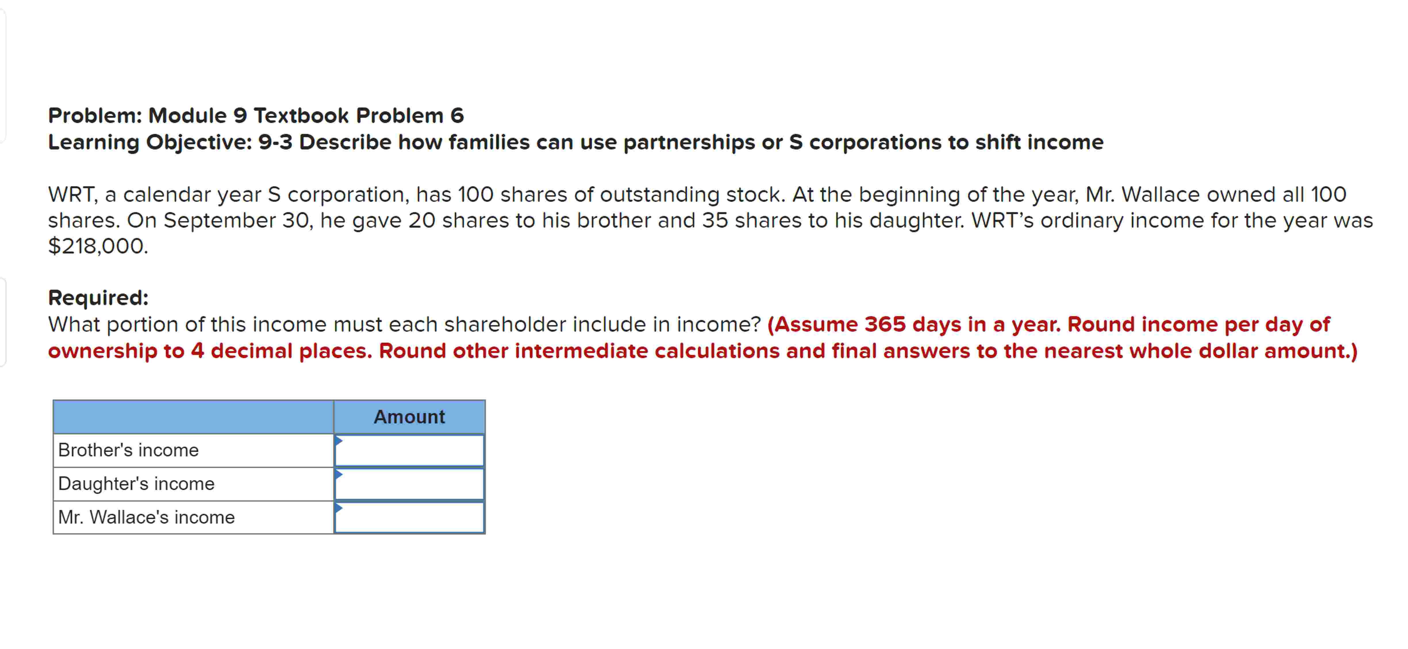 Solved Problem Module 9 ï Textbook Problem 6learning Chegg