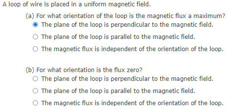 Solved A loop of wire is placed in a uniform magnetic field. | Chegg.com