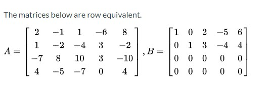 Solved a) Find a basis for Row A b) What is the dimension | Chegg.com