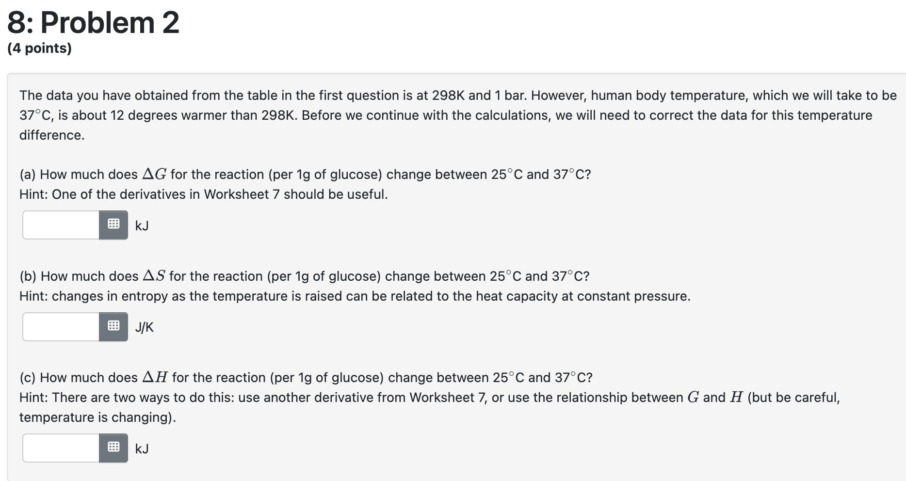 \begin{tabular}{lrrrrr} Substance (form) & Δfh( Kj) & 