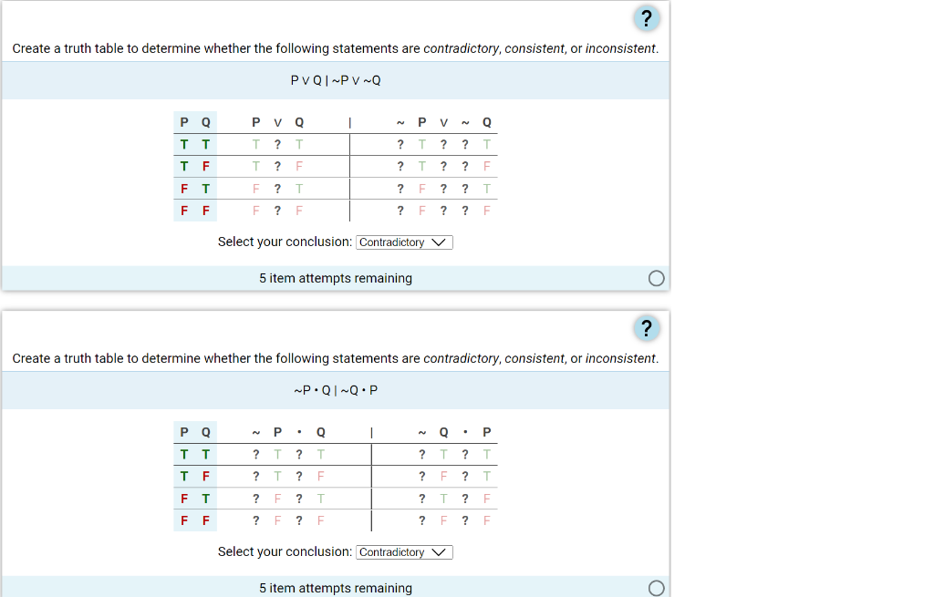Solved Create a truth table to determine whether the | Chegg.com