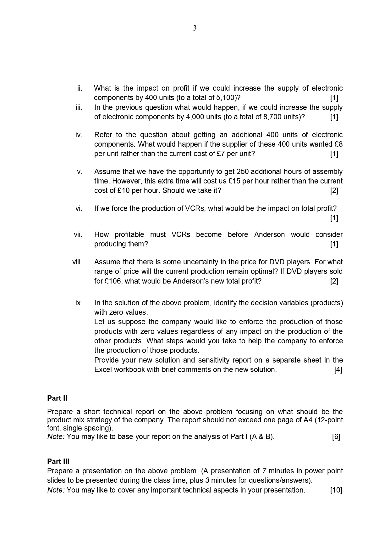 Department of Operations Management \& Business | Chegg.com