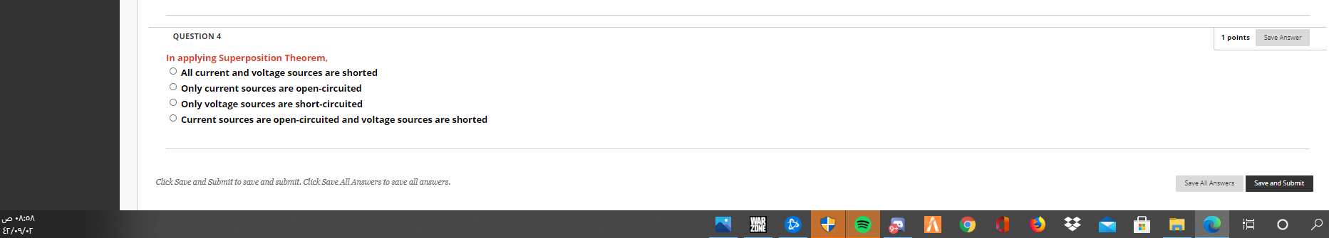 Solved QUESTION 4 1 points Save Answer In applying | Chegg.com