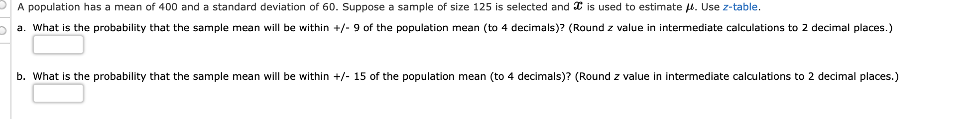 solved-a-population-has-a-mean-of-400-and-a-standard-chegg