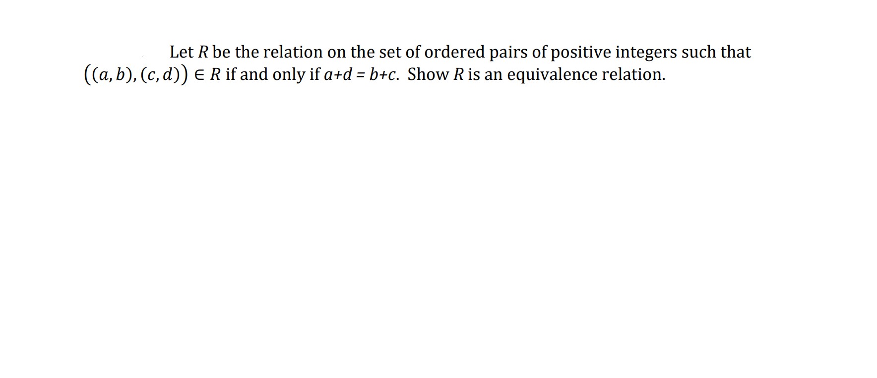 Solved Let R Be The Relation On The Set Of Ordered Pairs Of | Chegg.com