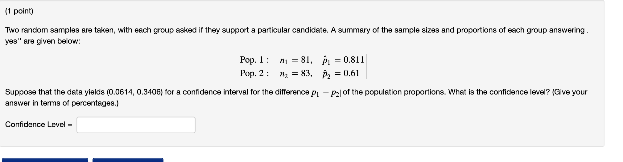 Solved Two random samples are taken, with each group asked | Chegg.com