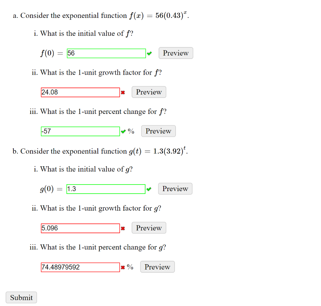 Which Factor That Influences Value Considers The Property's Function Solved a. Consider the exponential function f(x) = | Chegg.com