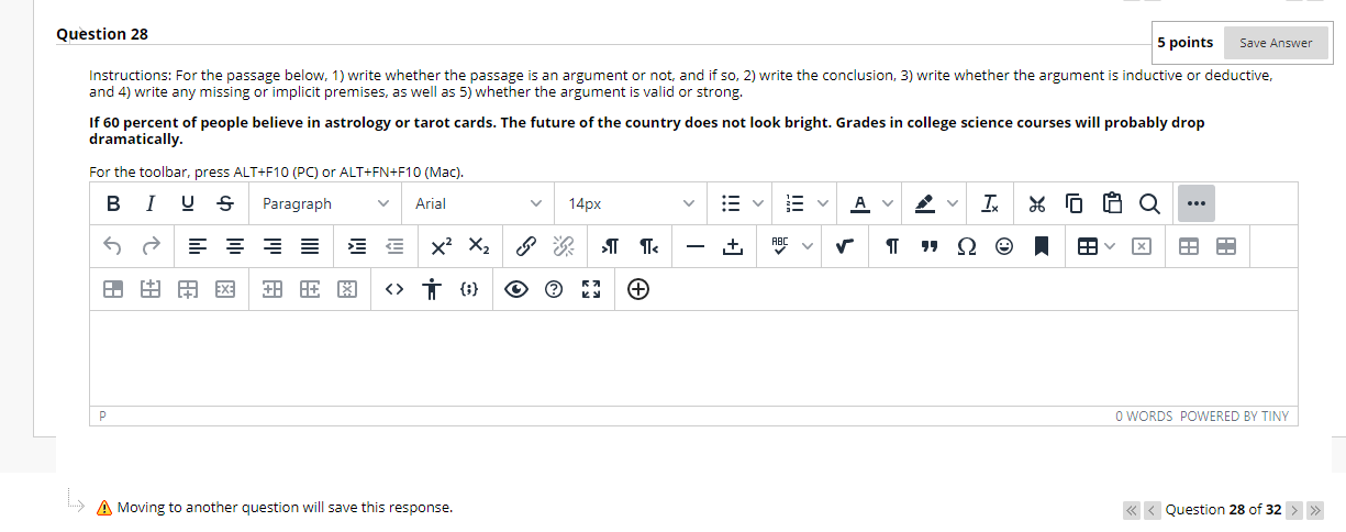 Question 30 5 points Save Answer Instructions: For | Chegg.com