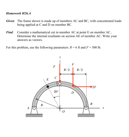 Solved Homework H26., A Given: The frame shown is made up of | Chegg.com