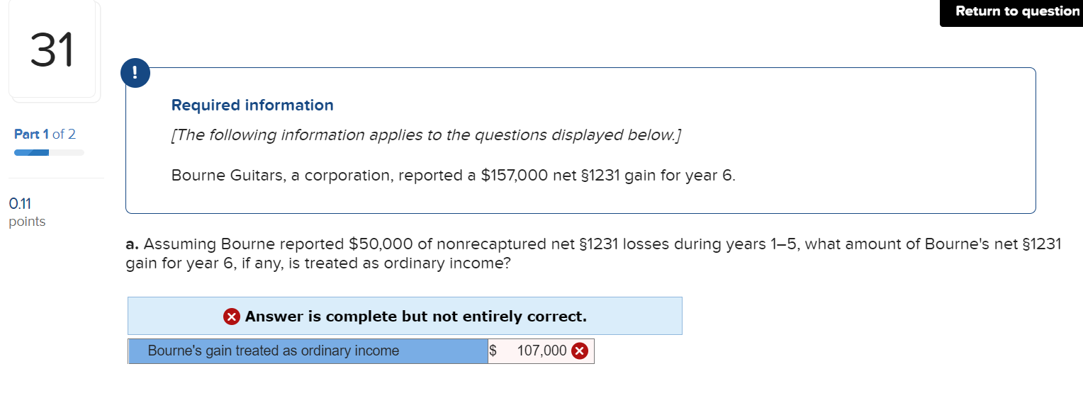 Solved Required information [The following information