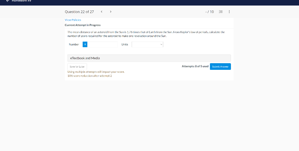 Solved Homework ! Question 22 of 27