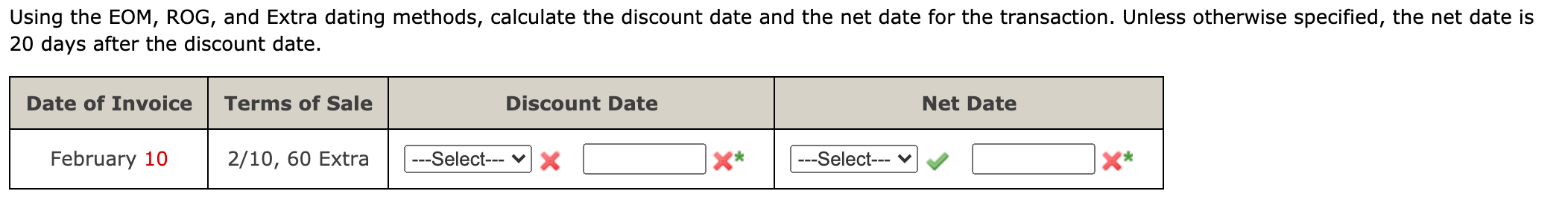 Solved Using The EOM ROG And Extra Dating Methods Chegg