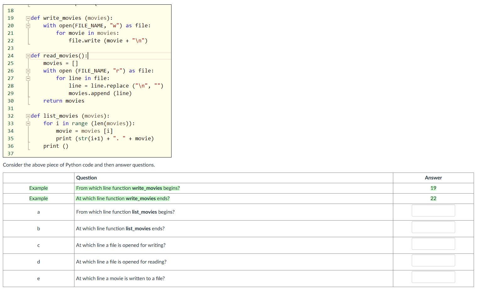 Solved Consider the above string then answer the questions: | Chegg.com