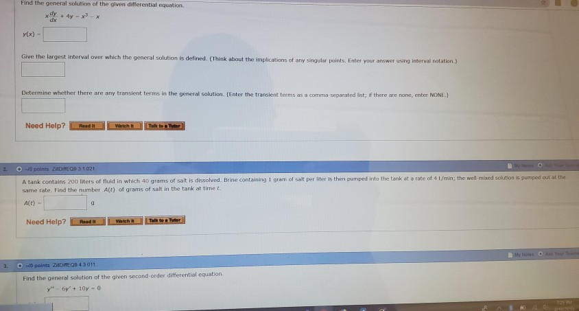Solved Please solve Diff Eq. . Explain step by step and the | Chegg.com
