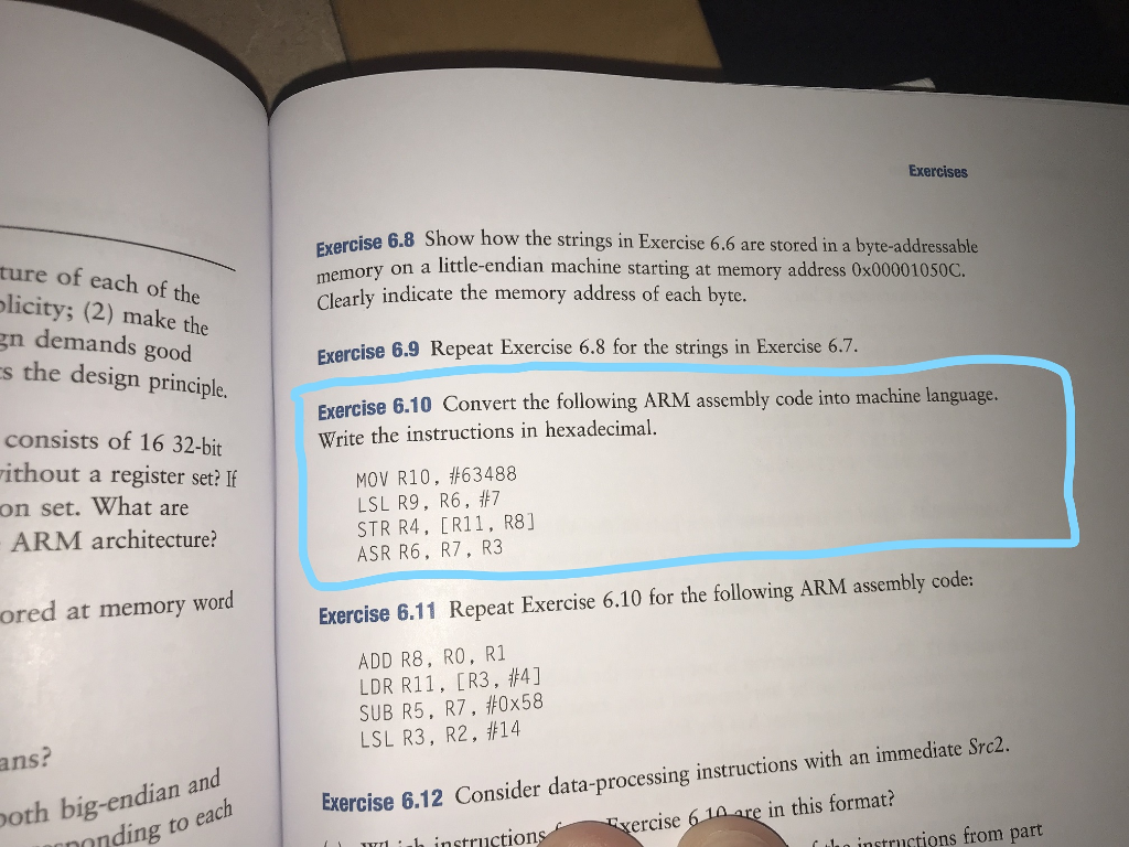 Exercises Exercise 6.8 Show how the strings in | Chegg.com