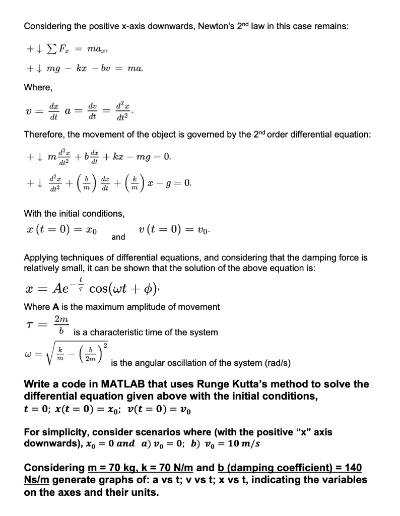 Solved (MATLAB WITH PHYSICS) (MATLAB WITH PHYSICS) (MATLAB | Chegg.com