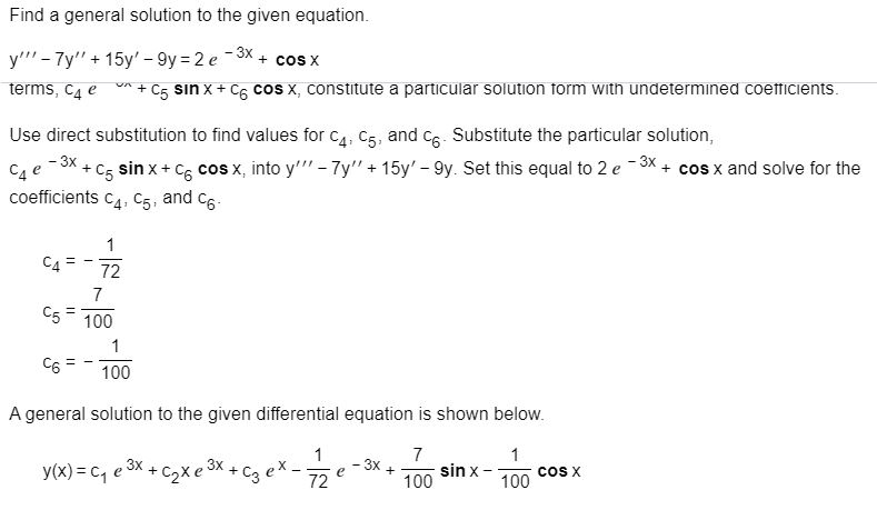 Solved Find a general solution to the given equation. y' - | Chegg.com