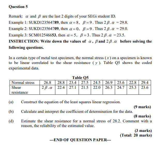 Question 5 Remark A And B Are The Last 2 Digits O Chegg Com