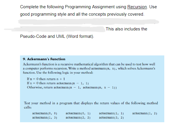Solved Please use JAVA code, add comments, and include the | Chegg.com