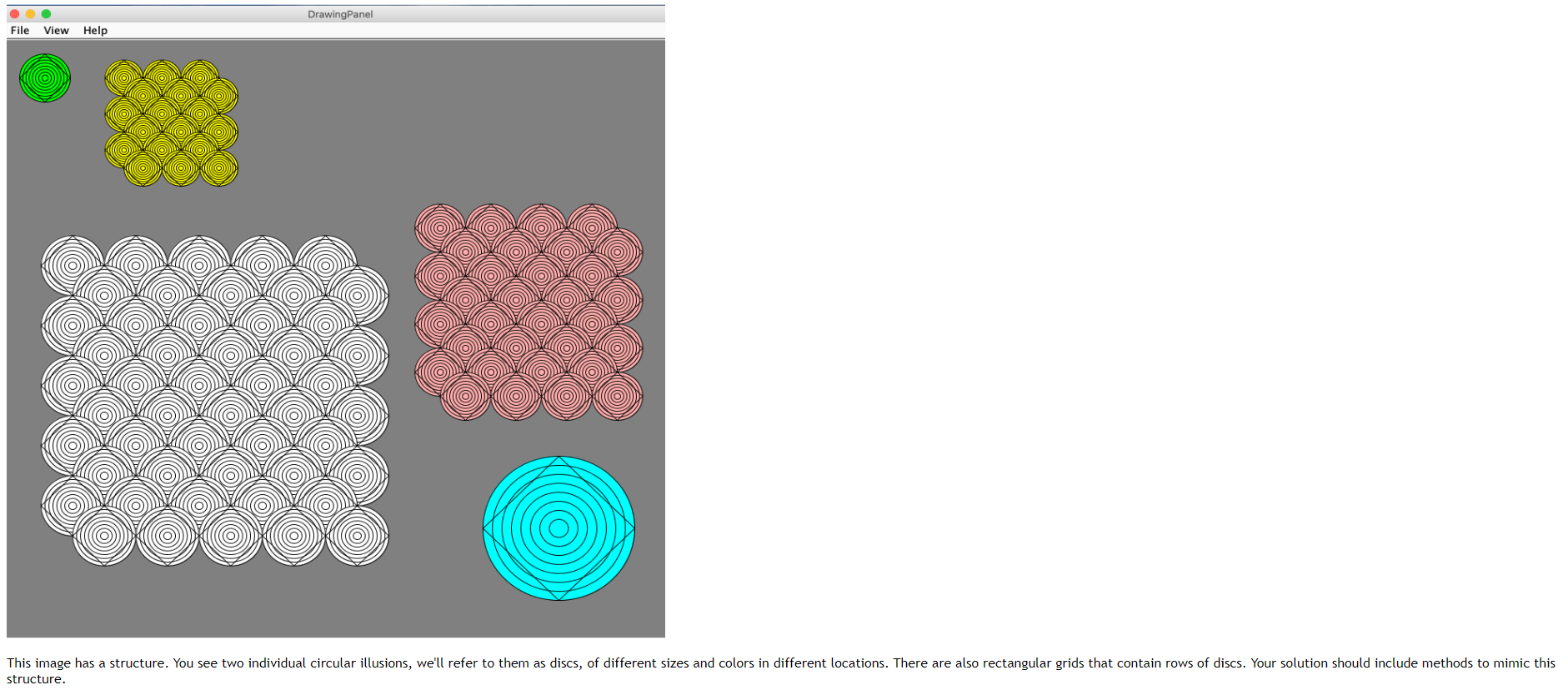 Solved DrawingPanel File View Help Objectives • | Chegg.com