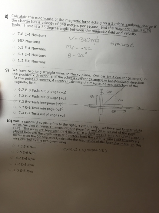 Solved Calculate the magnitude of the magnetic force acting | Chegg.com