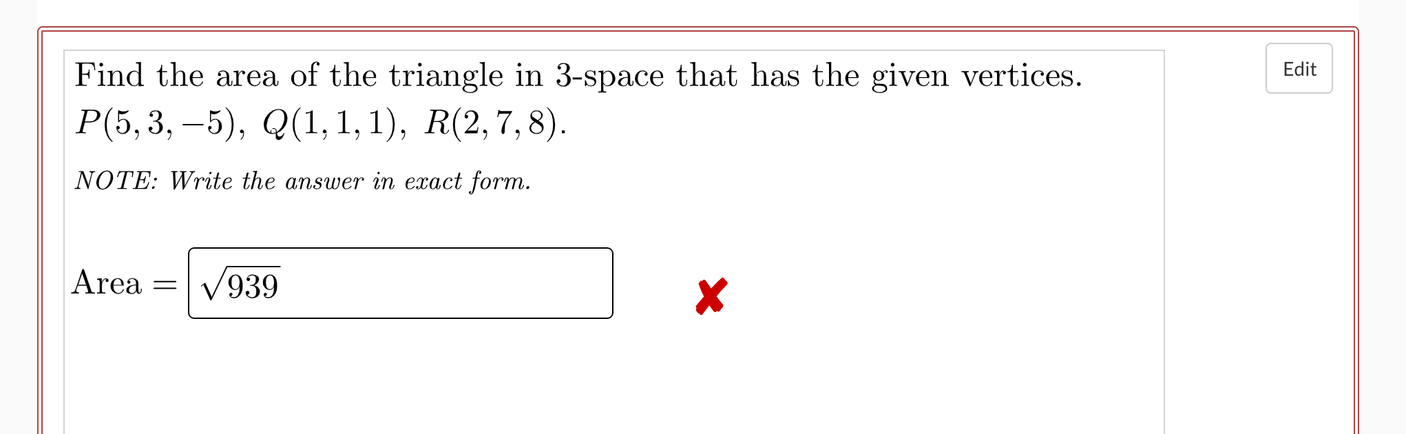 Solved Edit Let U 3 1 4 And V 4 0 4 Use The Chegg