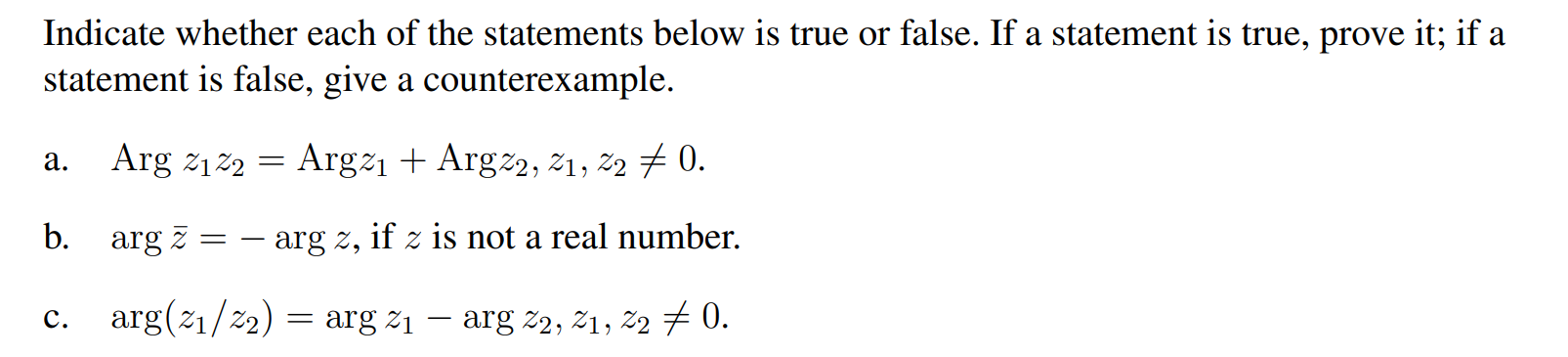 Solved Indicate whether each of the statements below is true | Chegg.com