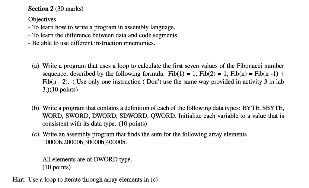 Solved Objectives - To learn how to write a program in | Chegg.com