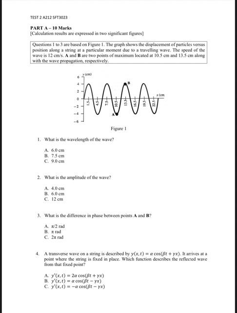 Solved TEST 2 A212 SFT3023 PART A-10 Marks (Calculation | Chegg.com