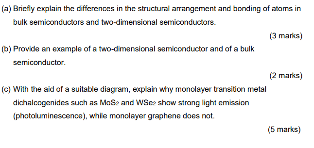 Solved (a) Briefly explain the differences in the structural | Chegg.com