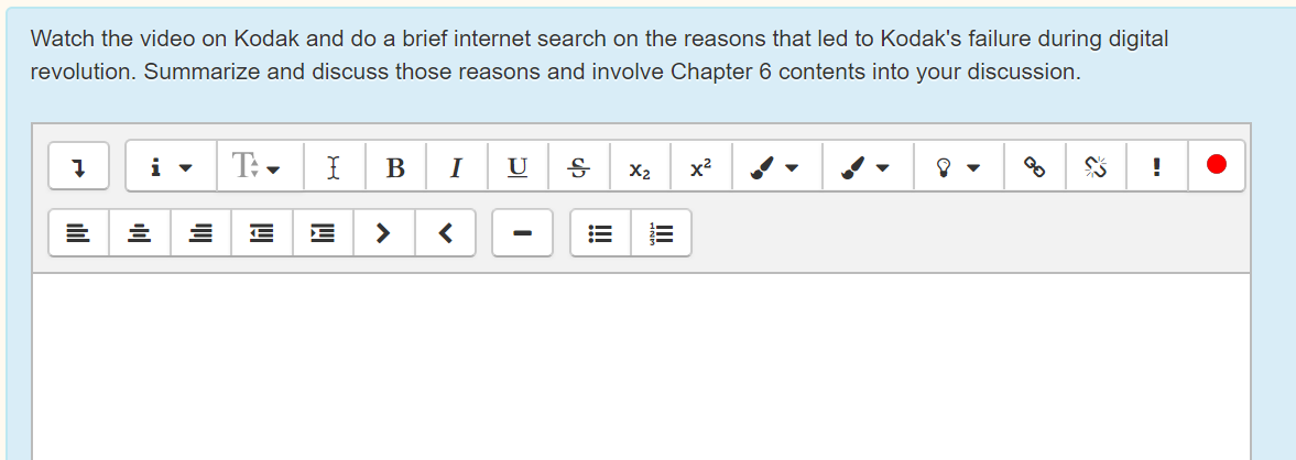 Solved Watch the video on Kodak and do a brief internet | Chegg.com