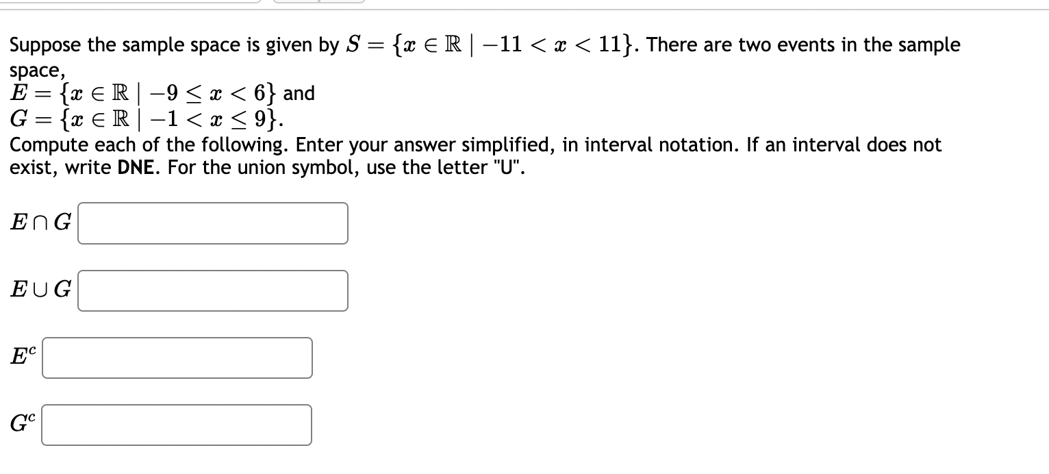 Solved Suppose the sample space is given by S | Chegg.com