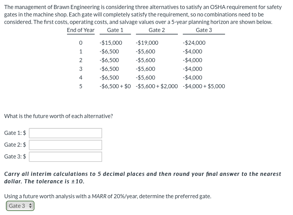 Solved The management of Brawn Engineering is considering | Chegg.com