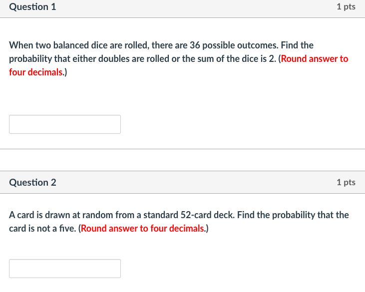 probability - Rolling $2$ dice: NOT using $36$ as the base